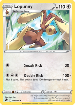 Pokemon Silver Tempest Lopunny - 145