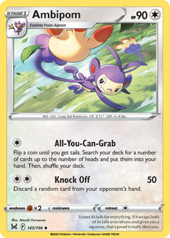 Pokemon Lost Origin Ambipom - 145