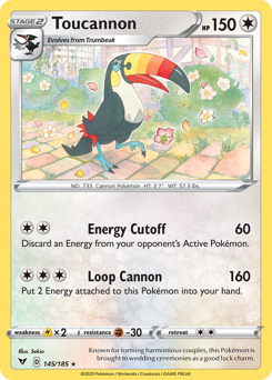Pokemon Vivid Voltage Toucannon - 145