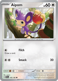 Pokemon Paradox Rift Aipom - 145