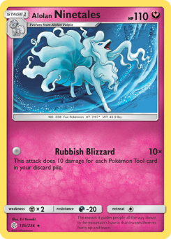 Pokemon Cosmic Eclipse Alolan Ninetales - 145