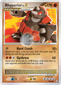 Pokemon Legends Awakened Rhyperior LV.X - 145