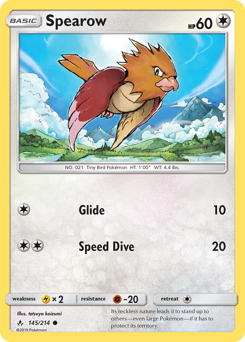 Pokemon Unbroken Bonds Spearow - 145