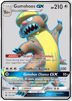 Pokemon Sun & Moon Gumshoos-GX - 145