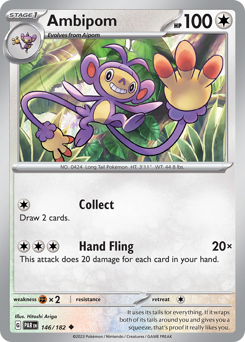 Pokemon Paradox Rift Ambipom - 146