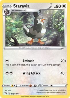 Pokemon Darkness Ablaze Staravia - 146