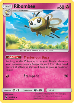 Pokemon Lost Thunder Ribombee - 146