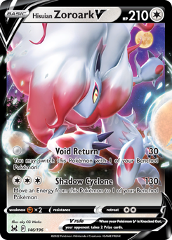 Pokemon Lost Origin Hisuian Zoroark V - 146
