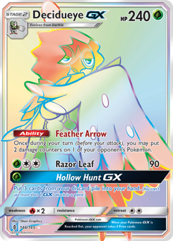 Pokemon Guardians Rising Decidueye-GX - 146