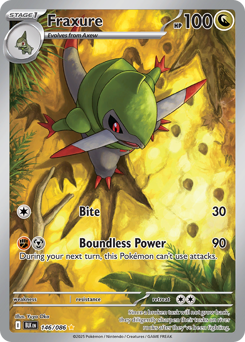 Pokemon Black Bolt Fraxure - 146