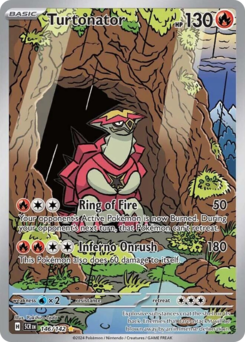 Pokemon Stellar Crown Turtonator - 146