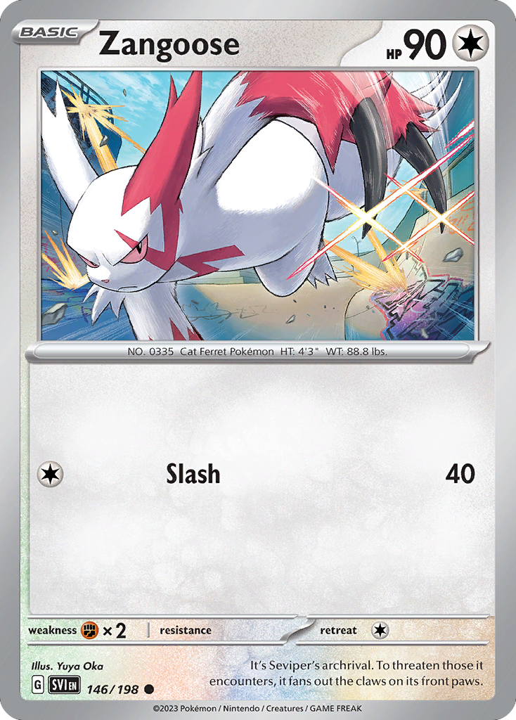 ポケトーク Pokemon Scarlet & Violet Zangoose - 146 – Maximus Collectibles