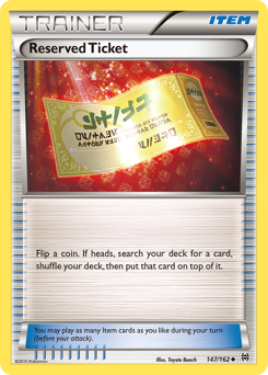 Pokemon BREAKthrough Reserved Ticket - 147