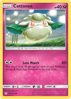 Pokemon Cosmic Eclipse Cottonee - 147