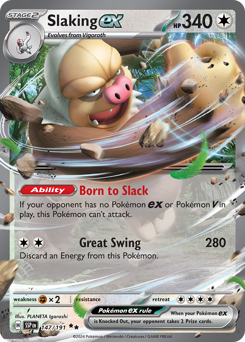 Pokemon Surging Sparks Slaking ex - 147