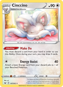 Pokemon Sword & Shield Cinccino - 147