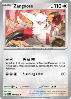 Pokemon Scarlet & Violet Zangoose - 147