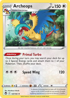 Pokemon Silver Tempest Archeops - 147
