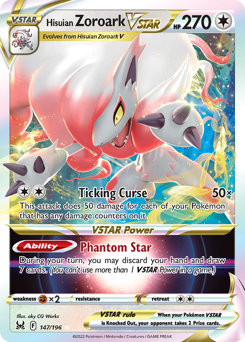 Pokemon Lost Origin Hisuian Zoroark VSTAR - 147