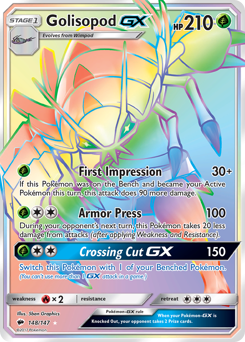 Pokemon Burning Shadows Golisopod-GX - 148