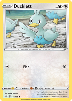 Pokemon Darkness Ablaze Ducklett - 148