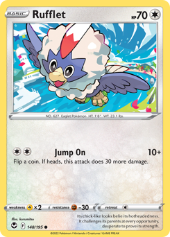 Pokemon Silver Tempest Rufflet - 148