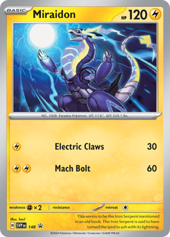 Pokemon Scarlet & Violet Black Star Promos Miraidon - 148