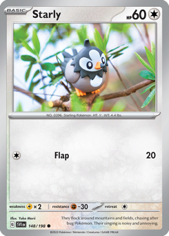 Pokemon Scarlet & Violet Starly - 148