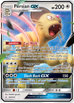 Pokemon Unbroken Bonds Persian-GX - 149