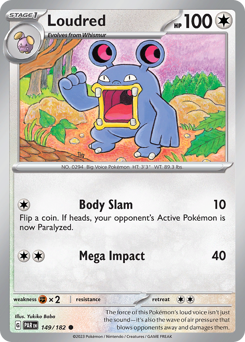 Pokemon Paradox Rift Loudred - 149