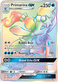 Pokemon Guardians Rising Primarina-GX - 149
