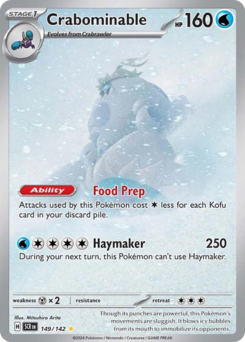Pokemon Stellar Crown Crabominable - 149