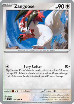 Pokemon Surging Sparks Zangoose - 149