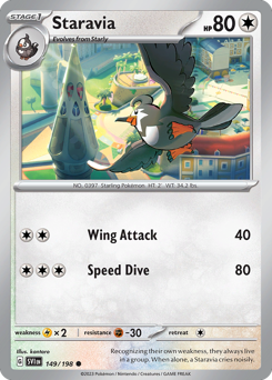 Pokemon Scarlet & Violet Staravia - 149