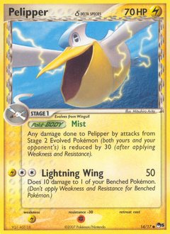 Pokemon POP Series 5 Pelipper δ - 14