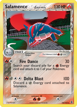 Pokemon Delta Species Salamence δ - 14
