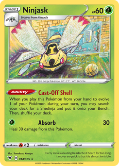 Pokemon Vivid Voltage Ninjask - 14