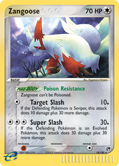 Pokemon Sandstorm Zangoose - 14