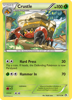 Pokemon Legendary Treasures Crustle - 14