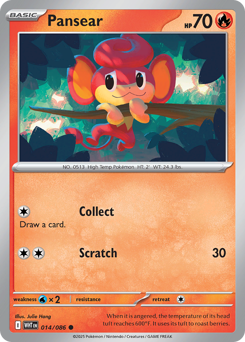 Pokemon White Flare Pansear - 14