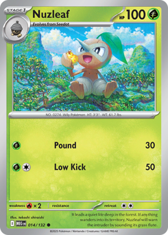 Pokemon Mega Evolution Nuzleaf - 14