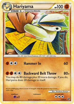 Pokemon HS—Undaunted Hariyama - 14