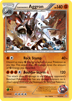 Pokemon Double Crisis Team Magma's Aggron - 14