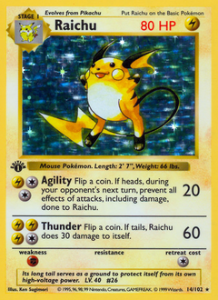 Pokemon Base Raichu - 14