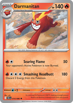 Pokemon Black Bolt Darmanitan - 14