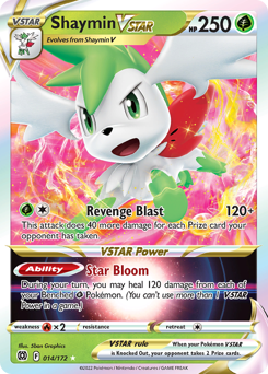 Pokemon Brilliant Stars Shaymin VSTAR - 14