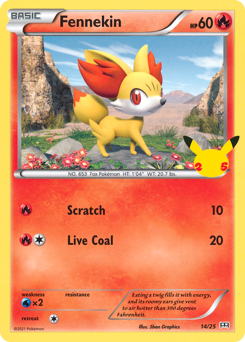 Pokemon McDonald's Collection 2021 Fennekin - 14