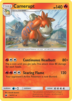 Pokemon Crimson Invasion Camerupt - 14