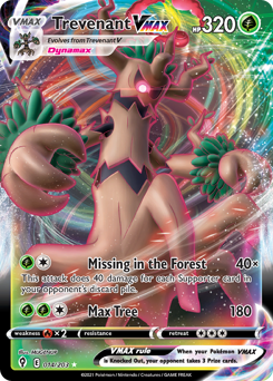 Pokemon Evolving Skies Trevenant VMAX - 14
