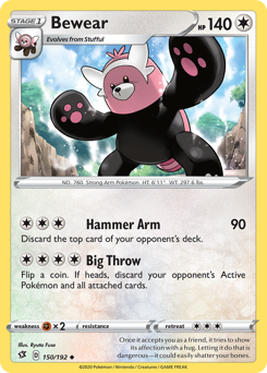 Pokemon Rebel Clash Bewear - 150